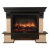 Каминокомплект Firelight Forte 30U угловой с очагом Electrolux EFP/P-3020LS камень бежевый/шпон темный дуб