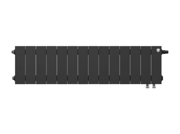 Биметаллический радиатор отопления Royal Thermo PianoForte 200 14 секций Noir Sable VDR