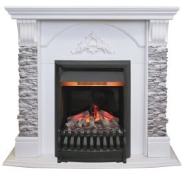 Каминокомплект RealFlame Athena GR STD/EUG/25/25&#039;5 WT с очагом 3D Oregan
