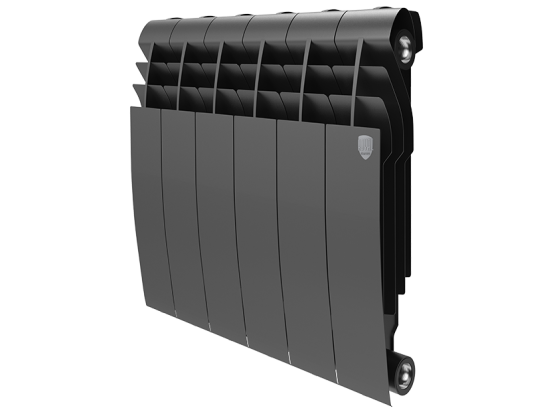 Биметаллический радиатор отопления Royal Thermo BiLiner 350 4 секции Noire Sable