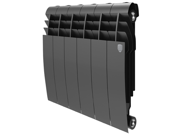 Биметаллический радиатор отопления Royal Thermo BiLiner 350 6 секций Noire Sable