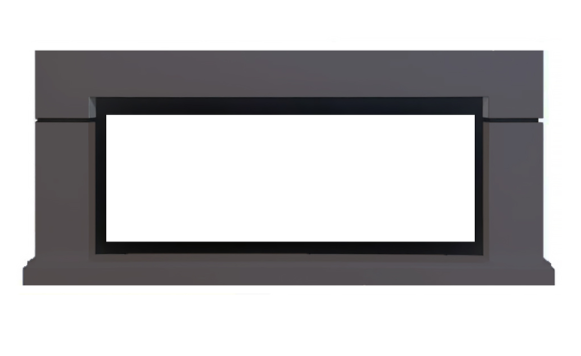 Портал Interflame Гранд под очаг FreeSpace 55 LED FX QZ графит