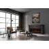 Каминокомплект Firelight Porto Long с очагом Electrolux Infinity EFP/P-1600ULS камень черный/шпон венге