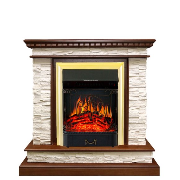 Каминокомплект Royal Flame Calgary с очагом Majestic FX Brass