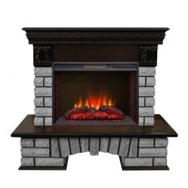 Каминокомплект RealFlame Country LUX Rock 25/25,5 с очагом Sparta 25,5 LED
