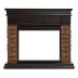Портал Firelight Bricks Wood 25 камень коричневый/шпон темный дуб
