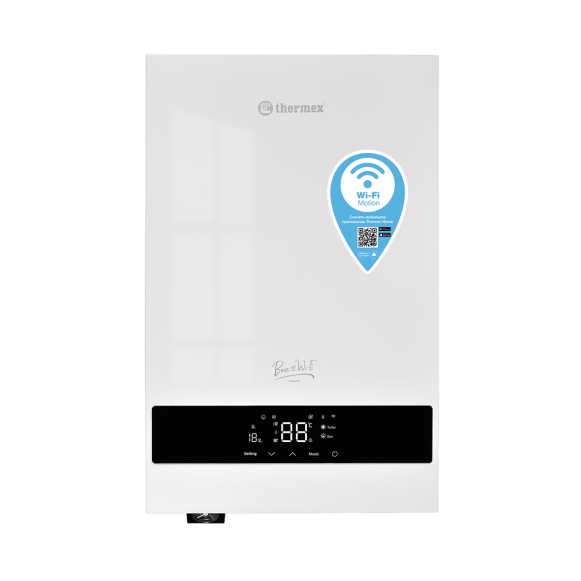 Настенный электрический котел Thermex Boss 12 Wi-Fi White