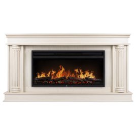 Каминокомплект Firelight Olympia 42/40/36 + очаг Electrolux EFP/P-4220LS слоновая кость с золотой патиной
