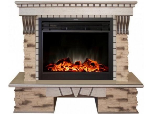 Каминокомплект RealFlame Sorento 25,5 с очагом MoonBlaze S LUX Black