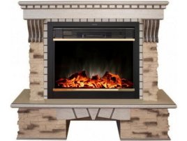 Каминокомплект RealFlame Sorento 25,5 с очагом MoonBlaze S LUX Brass