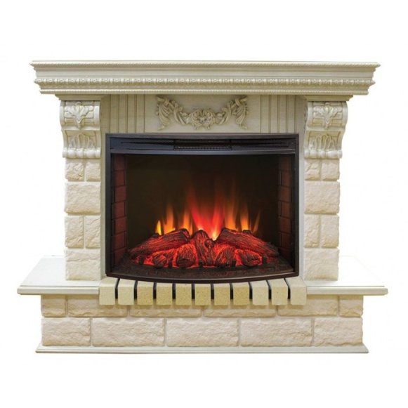 Каминокомплект RealFlame Gracia 25&#039;5/24 WT с очагом Evrika 25,5 LED