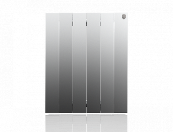 Биметаллический радиатор отопления Royal Thermo PianoForte 500 VD 6 секций Silver Satin