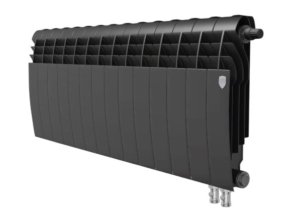 Биметаллический радиатор отопления Royal Thermo BiLiner 350 VDR 14 секций Noir Sable