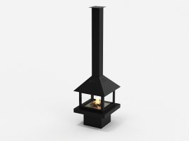 Островной биокамин Good Fire Куб 850