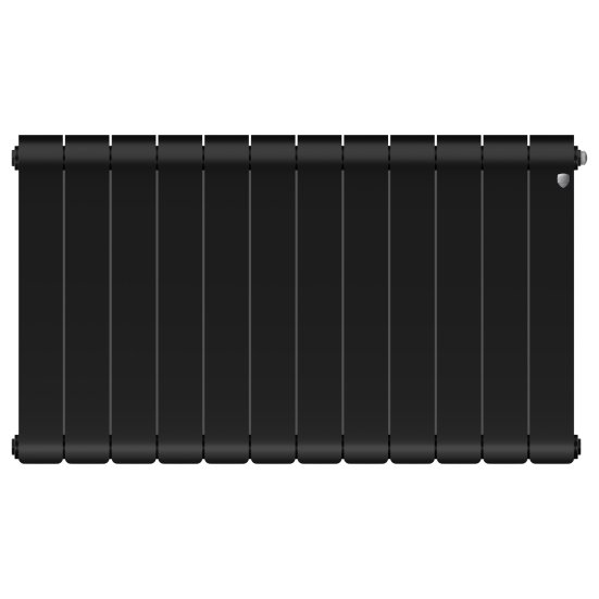 Биметаллический радиатор отопления Royal Thermo Infinity 500 12 секций Noir Sable
