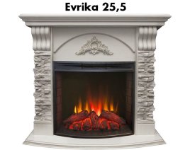Каминокомплект RealFlame Athena GR STD/EUG/25/25&#039;5 WT с очагом Evrika 25,5 LED