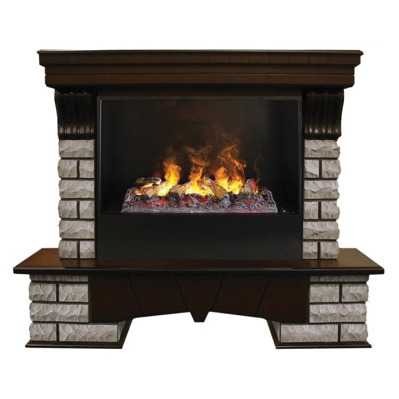 Каминокомплект RealFlame Country Rock 26 AO с очагом 3D Cassette 630 + Black вставка
