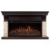 Каминокомплект Royal Thermo Aurora RTFP/P-AR40LS + портал Firelight Michigan 42/40/36 камень молочный/шпон темный дуб