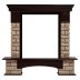 Портал Firelight Forte Wood Classic камень коричневый/шпон темный дуб