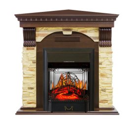Каминокомплект Royal Flame Dublin угловой с очагом Majestic FX M Black
