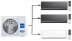 Мульти сплит-система на 3 комнаты 25+35+50 м2 Haier AS09NS6ERA-B+AS12NS6ERA-B+AS18NS6ERA-W/4U85S2SR5FA Lightera Super Match