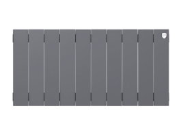 Биметаллический радиатор отопления Royal Thermo PianoForte 300 10 секций Silver Satin
