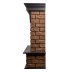 Портал Firelight Forte Wood Classic камень темный/шпон венге