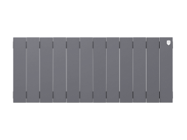 Биметаллический радиатор отопления Royal Thermo PianoForte 300 12 секций Silver Satin
