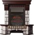 Каминокомплект Interflame Экстер М махагон угловой с очагом Majestic FX M Black