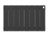 Биметаллический радиатор отопления Royal Thermo PianoForte 300 8 секций Noir Sable