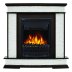 Каминокомплект Firelight Scala Classic с очагом Electrolux EFP/P-1020LS сланец скалистый белый/шпон тёмный дуб