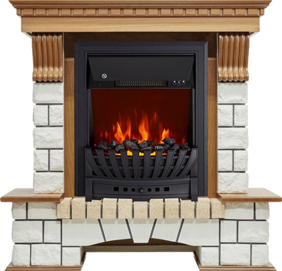 Каминокомплект Royal Flame Pierre Luxe с очагом Aspen Black