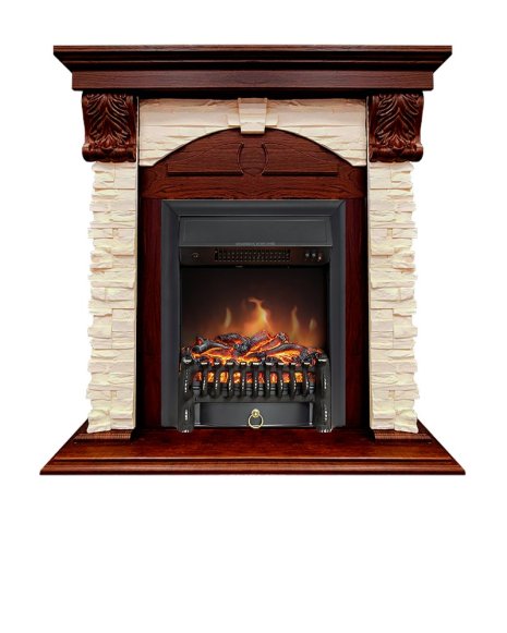 Каминокомплект Royal Flame Dublin с очагом Fobos FX Black орех каньон