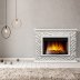 Каминокомплект Firelight Quadro 30 с очагом Electrolux EFP/P-3320RLS камень песчаник античный белый/белая эмаль
