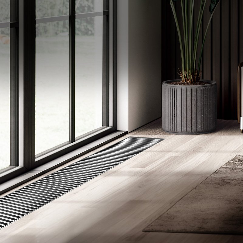 Внутрипольный конвектор Royal Thermo Atrium 90/250/2100-DG-U-NA