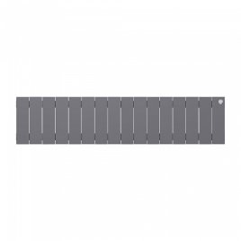Биметаллический радиатор отопления Royal Thermo PianoForte 200 16 секций Silver Satin