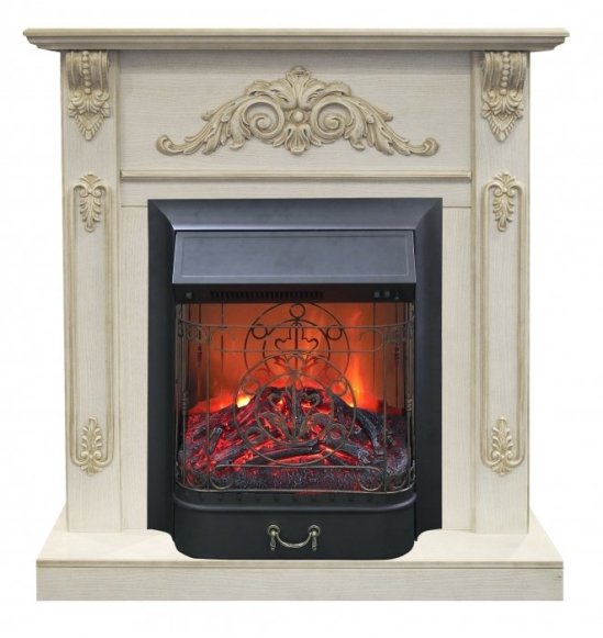 Каминокомплект RealFlame Anita STD/EUG WTG с очагом Majestic Lux Black S