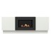 Тумба с биокамином Firelight BFP/P-1400L белый+набор керамических дров сосна