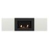 Тумба с биокамином Firelight BFP/P-1400L белый+набор керамических дров сосна