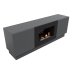 Тумба с биокамином Firelight BFP/P-1400L графит+набор керамических дров сосна