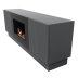 Тумба с биокамином Firelight BFP/P-1400L графит+набор керамических дров сосна