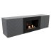 Тумба с биокамином Firelight BFP/P-1400V графит+набор керамических дров береза