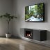 Тумба с биокамином Firelight BFP/P-1400V графит+набор керамических дров береза