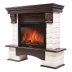 Каминокомплект Firelight Forte Forte 25S с очагом Electrolux EFP/P-2520LS камень белый/шпон темный дуб