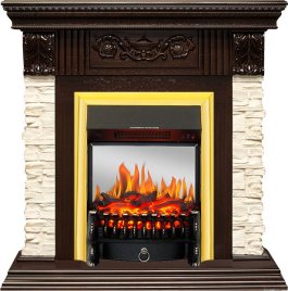 Каминокомплект Royal Flame Luxemburg с очагом Fobos FX M Brass