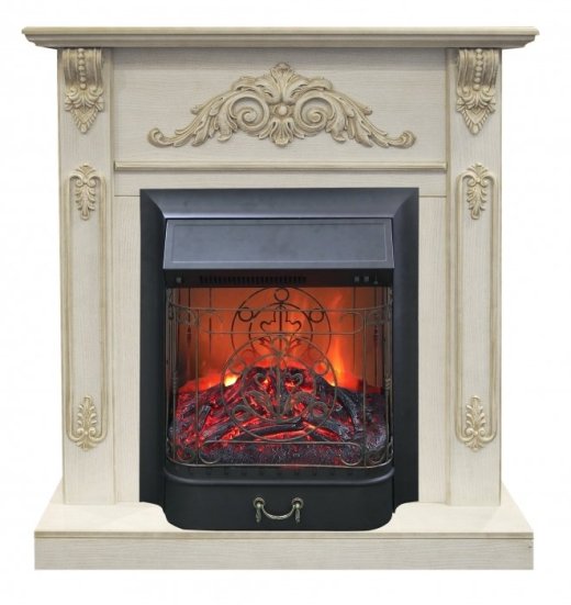 Каминокомплект RealFlame Anita corner STD/EUG WTG с очагом Majestic Lux Black S