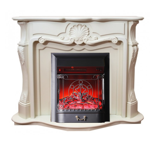 Каминокомплект Interflame Грация с очагом Majestic FX M Black белый