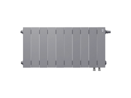 Биметаллический радиатор отопления Royal Thermo PianoForte 300 10 секций Silver Satin VDR
