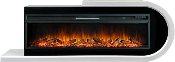 Каминокомплект Royal Flame Basel R с очагом Vision 60 LOG LED белый с черным