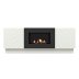 Тумба с биокамином Firelight BFP/P-1400V белый+набор керамических дров ель